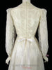 70s Cream Wedding Dress - sm