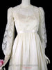 70s Cream Wedding Dress - sm