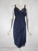 Vintage Navy Blue Full Slip - front