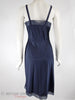 Vintage Navy Blue Full Slip - back