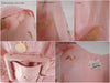 Taille de chemise en coton rose brodé des années 50/60