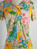 60s Neon Floral Nylon Shift Dress by L'Aiglon - sm