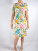 60s L'Aiglon Nylon Shift in Neon Floral at Better Dresses Vintage