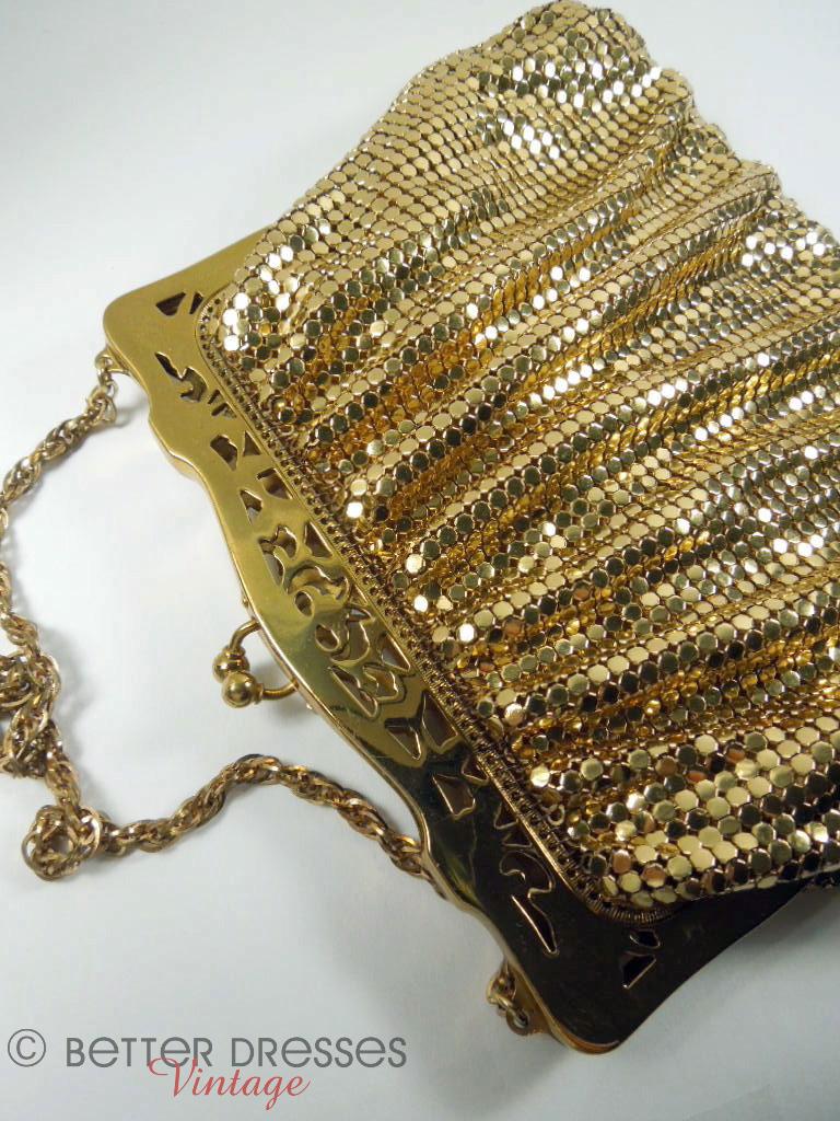 1940s Whiting and Davis Gold Mesh Purse – Better Dresses Vintage