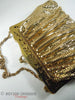 1940s Whiting & Davis Gold Metal Mesh Purse at Better Dresses Vintage - lying down
