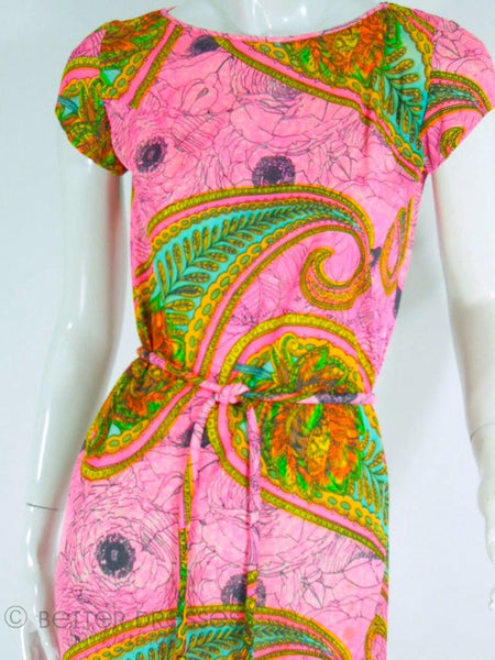 60s Psychedelic Paisley Dress