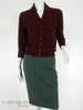 50s Burgundy Cashmere Cardigan