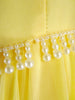 60s Maxi Dress in Yellow Chiffon