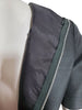 Close view of fabric, zipper, lining
