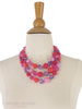 40s beaded necklace - on a mannequin