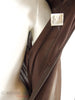70s Coffee Brown Sequined V-Neck Maxi Dress - interior + tags