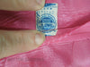 Robe rose fuchsia des années 60 avec superposition de dentelle - sm, med