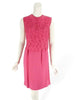60s Fuchsia Dress With Lace Topper