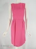 60s 2-piece dress in fuchsia pink
