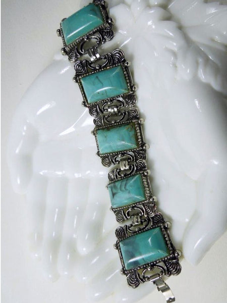 50s Faux Turquoise Bracelet