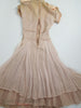 40s Peach Beige Lace Dress at Better Dresses Vintage - interior overview