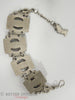 Faux turquoise Egyptian scarab bracelet at Better Dresses Vintage - back