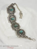 Faux turquoise Egyptian scarab bracelet at Better Dresses Vintage