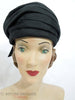 60s Betmar Black Turban Hat at Better Dresses Vintage