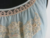 60s light blue nightie - lace detail