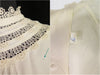 40s Long Sleeve Rayon Blouse - details and size tag