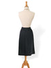 50s Black Wool Straight Skirt