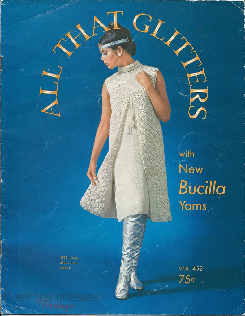 vintage Bucilla knit and crochet pattern booklet