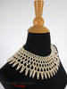 50s/60s Pearl Bib Necklace - angle view