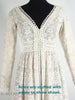 Vintage 60s Lillie Rubin lace wedding gown maxi dress at Better Dresses Vintage. - arms stuffed with paper to show shape
