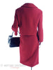 60s Red Boucle Suit at Better Dresses Vintage - back view