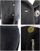 60s Black Boucle Suit