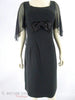 60s Black Flutter Sleeve Zou Bisou Dress at Better Dresses Vintage