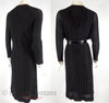70s Black Metallic Knit Dress