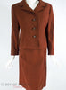 60s Brown Wool Suit - front