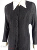 Robe en tricot métallisé noir des années 70