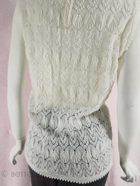 60s Cream Knit Sweater Shell - med – Better Dresses Vintage