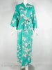 Vintage Kimono Robe in Tiffany Blue With Cherry Blossoms at Better Dresses Vintage