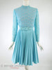 60s/70s Blue Lace Bodice Dress