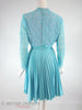 60s/70s Blue Lace Bodice Dress