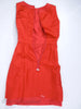 Robe fourreau en soie rouge des années 50/60 - xs, sm