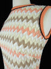 60s/70s Zig Zag Shift Dress