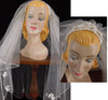 50s Juliet Style Bridal Headpiece and Veil