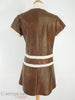 60s Mod Pleather Mini Dress at Better Dresses Vintage - back view