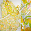 70s Yellow Floral Top & Shorts Play Set