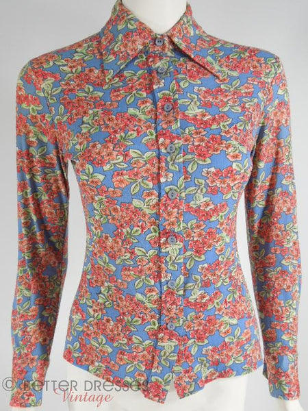 70s HUK A POO Nylong Blouse at Better Dresses Vintage