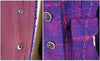 Tailleur jupe des années 60/70 en plaid boucle violet