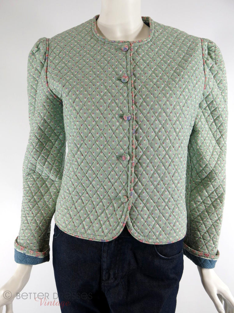 Vera Bradley Indiana Mist Green Quilted Jacket