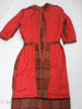 50s Plaid Wool Dress - interior view