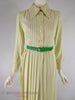 70s Striped Shirtwaist Dress - close up