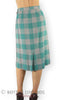 1950s plaid skirt back view on person